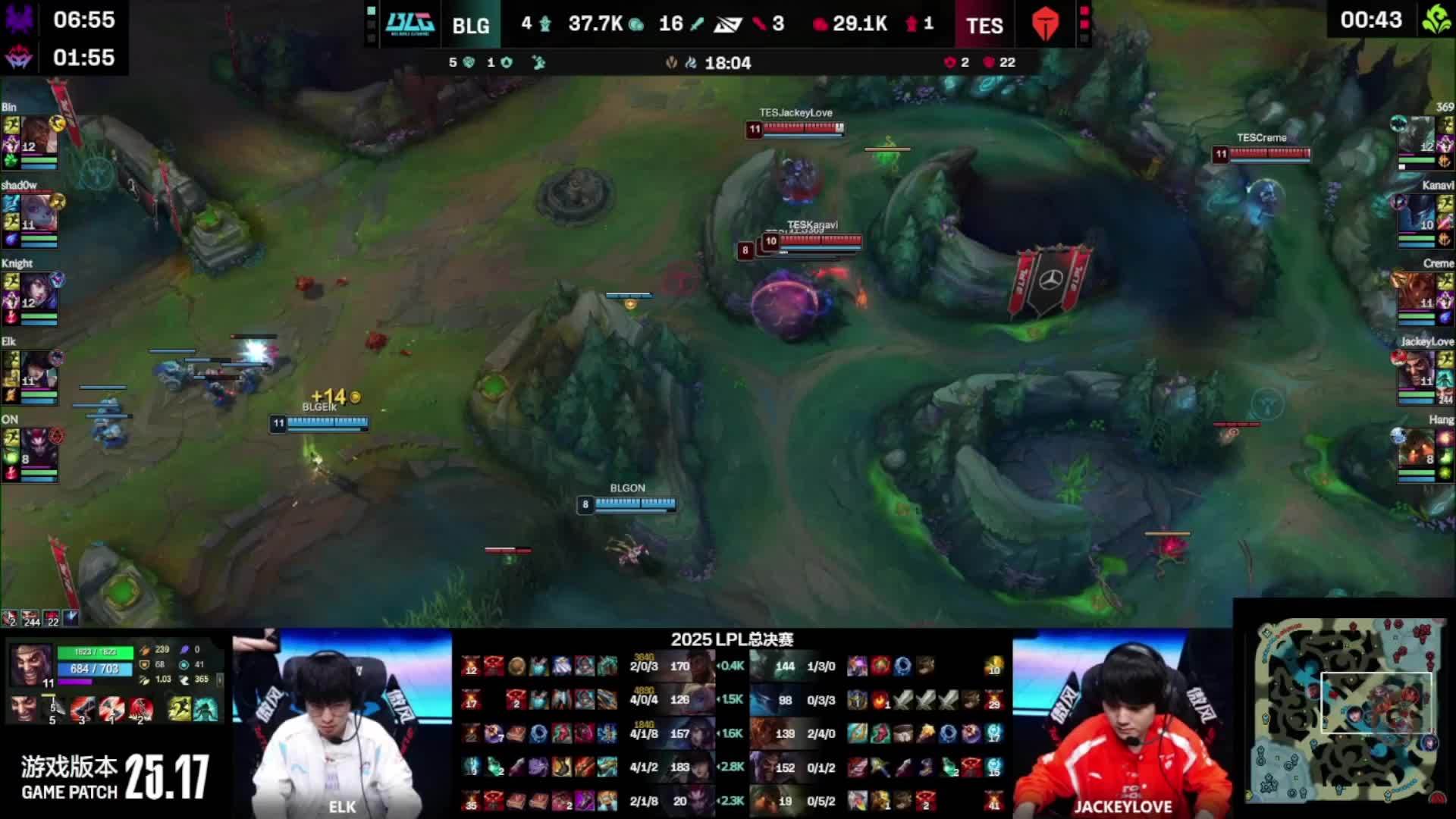 BLG险胜TES，Bwipo制霸全场